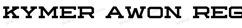 Kymer Awon Regular字体转换 Kymer Awon Regular字体转换